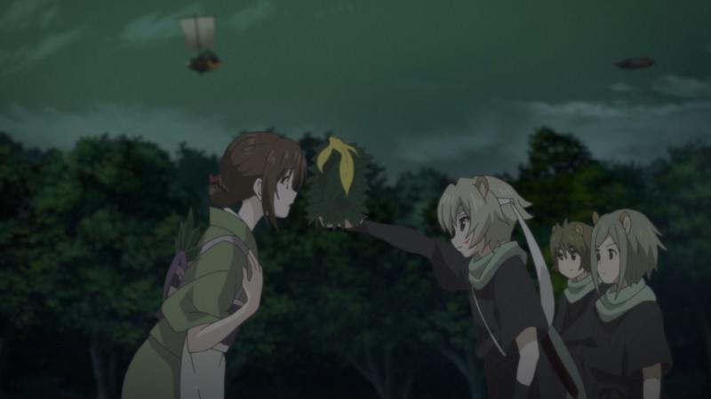 Кама-итати в аниме Kakuriyo no Yadomeshi.