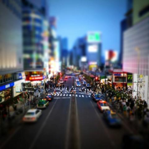 Тилт-шифт фотографии Токио